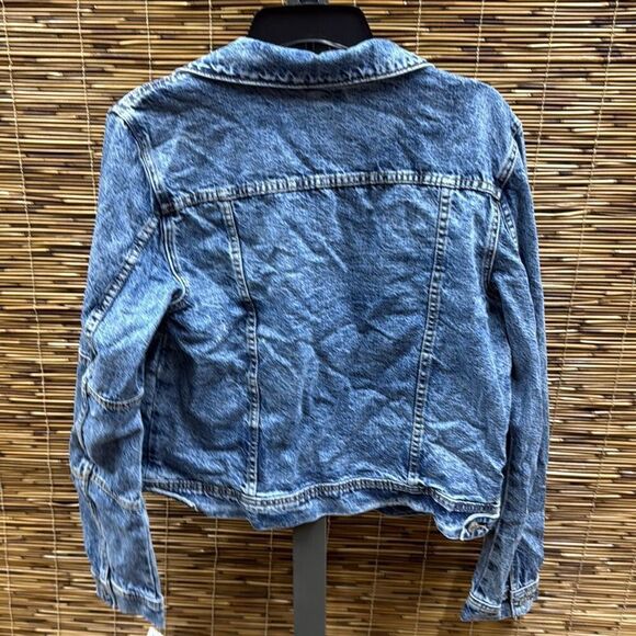 Women's Free People Rumors Denim Jacket Large Indigo Blue Size L - Picture 3 of 3